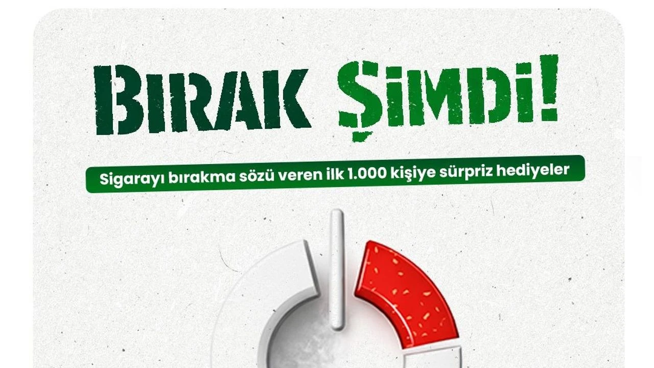 Yeşilay’dan ‘Bırak Şimdi’ kampanyası: İlk 1000 kişiye hediye